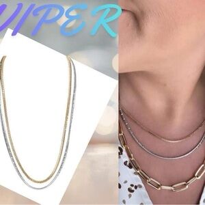 BNIB Park Lane Viper Gold and Silver Necklace set